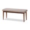Baxton Studio Itami Light Grey Upholstered Oak Finished Wood Dining Bench 157-9352 - alternate 1